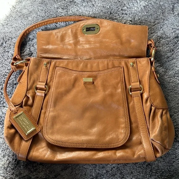 Badgley Mischka - camel leather purse - Picture 7 of 7